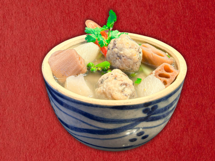 Mushroom Meatball Soup